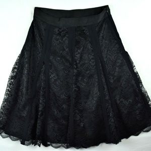 Apostrophe Lace Skirt Goth Cosplay Flared Black